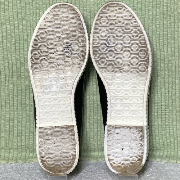 Shelly’s London Women's Black Leather Platform Slip On Shoes - Size US 6 - Picture 8 of 12